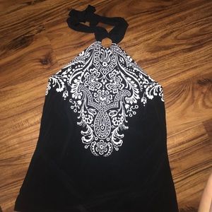 White House Black Market Bandana halter top